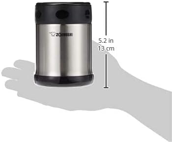 Zojirushi Steel Food Jar, Small, Black/Stainless