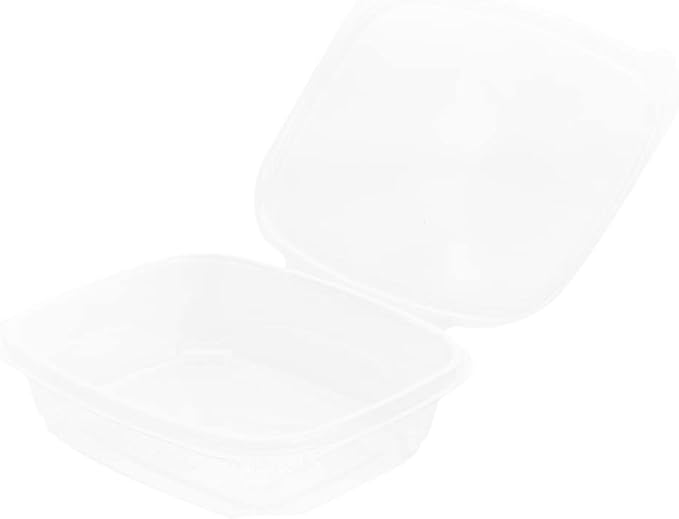 Restaurantware Thermo Tek 24 Ounce Deli Food Containers 100 Anti-Fog Hinged Lid Containers - Freezable Rectangle Clear Plastic To Go Food Containers Disposable