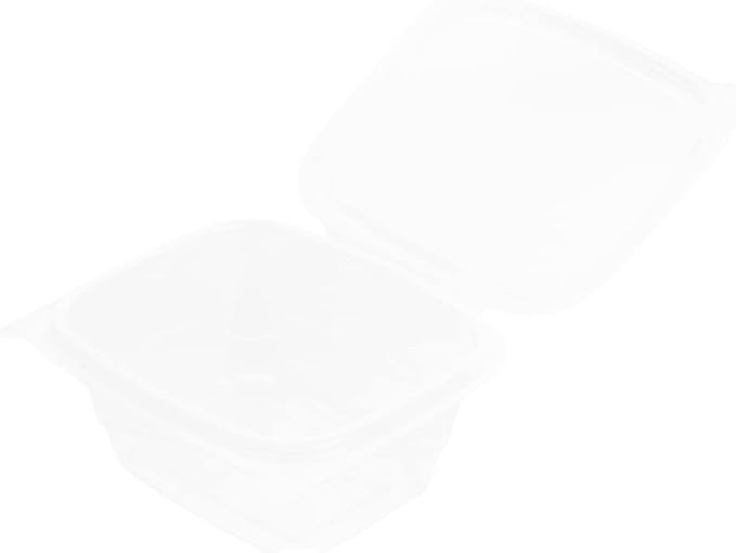 Restaurantware Thermo Tek 16 Ounce Deli Food Containers 100 Anti-Fog Hinged Lid Containers - Freezable Rectangle Clear Plastic To Go Food Containers Disposable