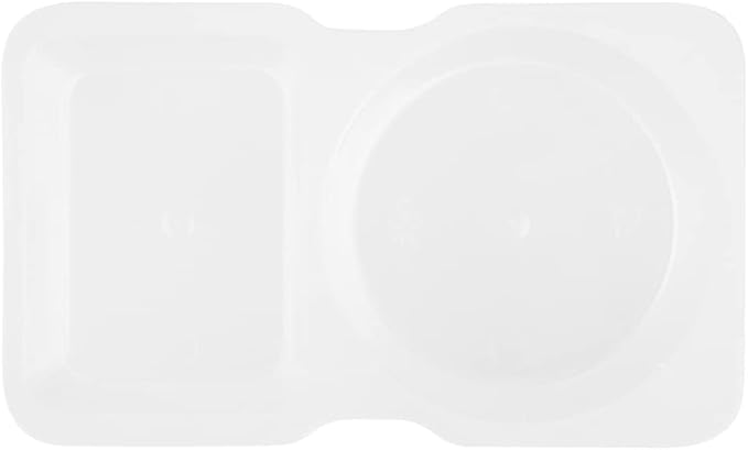 Futura 5 Ounce Snack Containers, 100 Microwavable Sauce Containers - 2 Compartments, Hinged Lid, Clear Plastic Portion Cups, For Condiments Or Dips - Restaurantware