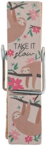 Karma Gifts Chip Clips, One Size, Sloth