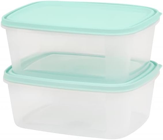 Deep Dish Food Storage Containers | Large Rectangle Containers, Multi Size holds up to 32oz, 64 oz, 101 oz of Food, Containers with Tight Seal, 9 Count Microwave Freezer Dishwasher Safe, Reusable