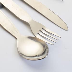 2 Set Picnic Flatware Set, Cutlery Set Extra Strong Ultra Silverware Set, 3 Pieces Knife Fork Spoon Set for Home Use/Travel/Picnic/Camping Utensils Set 2 ggryr nr4ne4 (2 set)