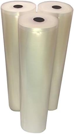 Vac Fresh Food Vacuum Seal Rolls (15" x 50', 3 Rolls) 3.5mil Embossed Food Storage Bags, Vacuum Seal Bags for Meal Prep, Sous Vide Bags for Cooking (150 Feet)