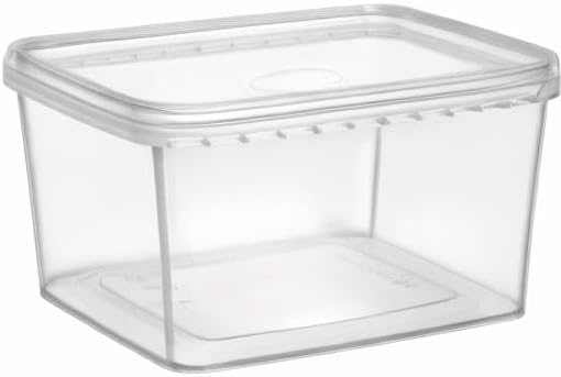 NYHI 32 oz 20 Pack Square Clear Deli Containers with Lids Disposable BPA Free Square Plastic Food Storage Containers with Lids Airtight for Meal Prep Take Out Kitchen