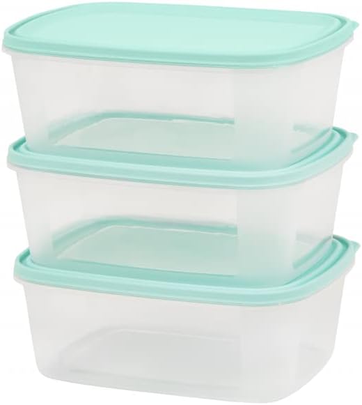 Deep Dish Food Storage Containers | Large Rectangle Containers, Multi Size holds up to 32oz, 64 oz, 101 oz of Food, Containers with Tight Seal, 9 Count Microwave Freezer Dishwasher Safe, Reusable