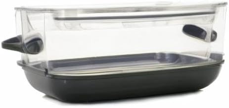 Progressive International Prepworks ProKeeper Food Storage Container Set, 3 Piece, Clear Containers with Gray Sealed Tight Lids