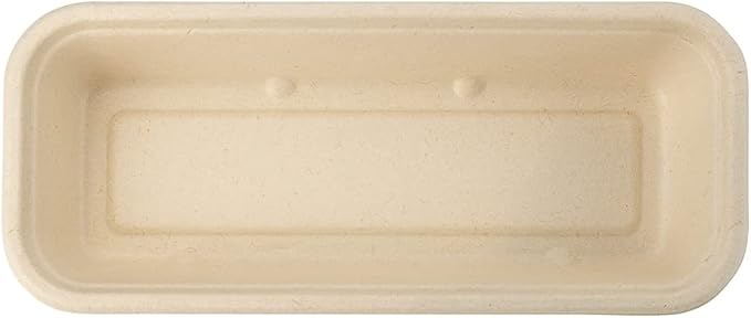Restaurantware Pulp Tek 9.2 x 3.8 x 1.8 Inch Takeaway Food Boxes 100 Disposable Take Out Containers - Lids Sold Separately Freezable Bagasse Catering Food Containers Microwavable 17 Ounce