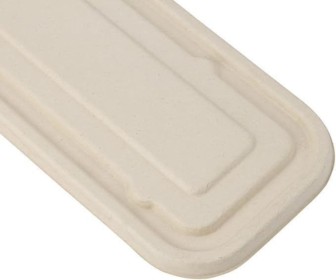 Restaurantware-LIDS ONLY: 9.1 Inch Disposable Lids, 100 Sustainable To Go Containers with Lids - Microwavable, Freezable, Bagasse Lid, Grease-Resistant, Containers Sold Separately