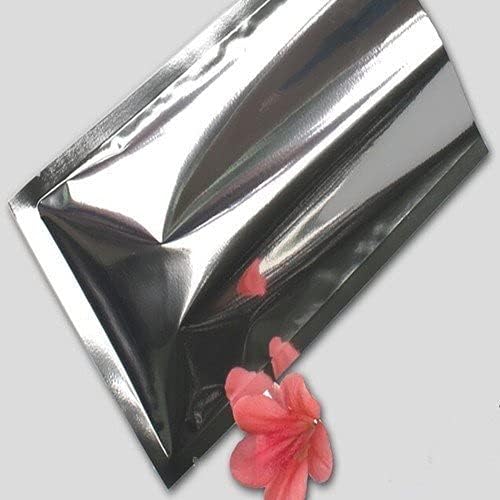 PABCK 100 Pack 5.9x8.66 inch (Inside Size 5.5x8.3 inch) Silver Foil Pouch Heat Seal Bulk Food Storage Bags Vacuum Sealer Wrapping