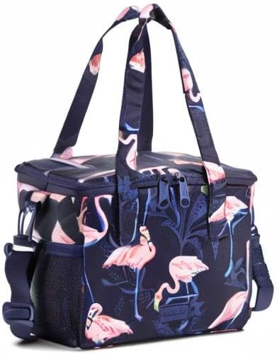 Vera Bradley Recycled Ripstop Lunch Cooler, Flamingo Party