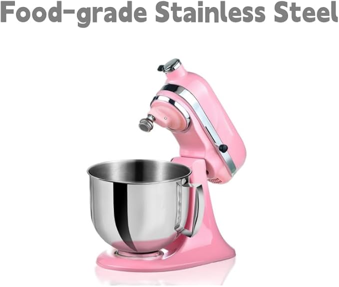 5.5 QT Stainless Steel Mixer Bowl Compatible with Kitchen Aid Tilt-Head Stand Mixers 4.5-5 Quart, Kitchen Ald Mixer Bowl for Classic&Artsian Stand Mixers