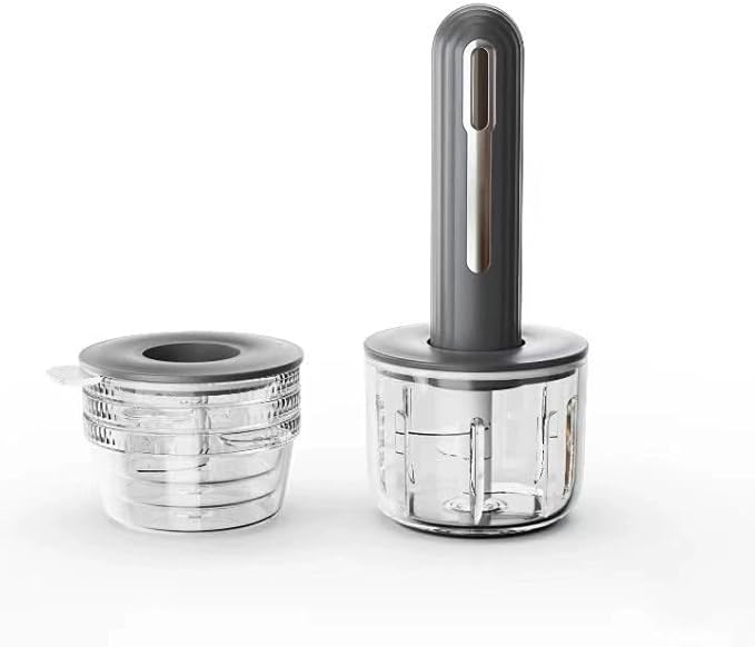 MINI Cordless Food Processor Electric Vegetable Chopper,USB Rechargable Compact Meat Grinder with 4 Cups & 2 Slicers for Baby Foods Kitchen,Mincing Pureeing Onion Garlic Chili & Spices(Black)