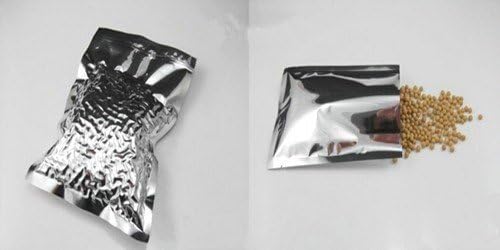 PABCK 500 Pack 2.75x3.9 inch (Inside Size 2.3x3.5 inch) Silver Foil Pouch Heat Seal Bulk Food Storage Bags Vacuum Sealer Wrapping