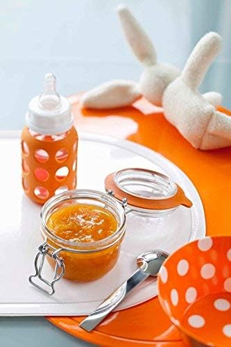 Le Parfait Super Terrine Jar | 4oz (Pack of 4) 125ml French Glass Jar, Airtight Rubber Seal & Glass Lid | Glass Jars for Kitchen Organization and Storage Containers for Essentials