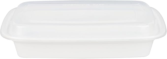 Restaurantware Asporto 24 Ounce Take Out Containers, 50 Food Containers With Lids - Microwavable, Disposable, Black Plastic To Go Food Containers, No BPA, For Take Out And Delivery