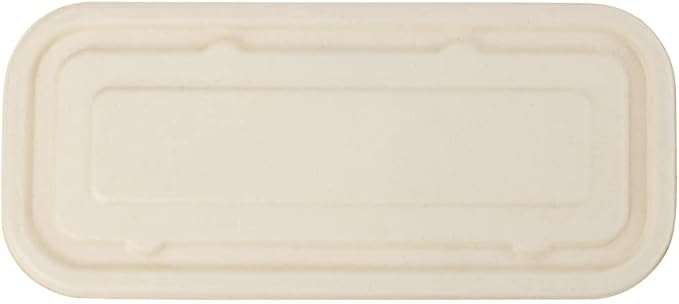 Restaurantware-LIDS ONLY: 9.1 Inch Disposable Lids, 100 Sustainable To Go Containers with Lids - Microwavable, Freezable, Bagasse Lid, Grease-Resistant, Containers Sold Separately