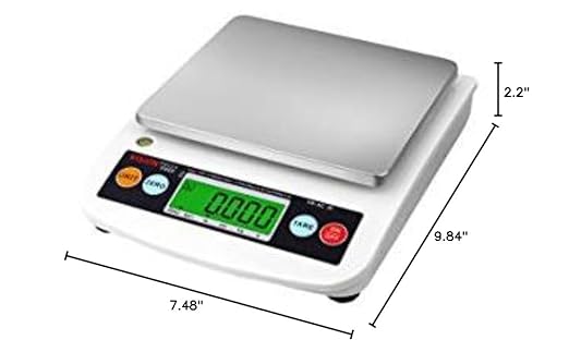 VisionTechShop VK-4C 0.1g Premium Food Kitchen Scale, Lb/Oz/Kg/g Switchable, Stainless Steel Plate Food Scale, LCD Display with Backlight, 10lb Max Capacity, 0.001lb Readability