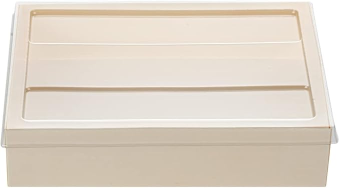 Restaurantware LIDS ONLY: Taipei 6.5 x 5 x 0.3 Inch Rectangle Transparent Lids 100 Plastic Lids For 23 Ounce Rectangle Wooden Containers - Containers Sold Separately Clear Plastic To Go Box Lids