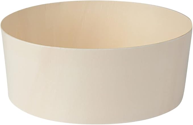 Restaurantware Taipei 34 Ounce Food Containers 100 Round Wooden Bento Boxes - Lids Sold Separately Grease Impermeable Poplar To Go Boxes Disposable Serve Noodles Dumplings And More