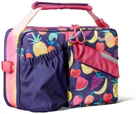 PlanetBox Insulated Lunch Bag Easy to clean and Durable Carry Bag with Pockets for Snacks and Drinks, and adjustable straps Tutti Frutti