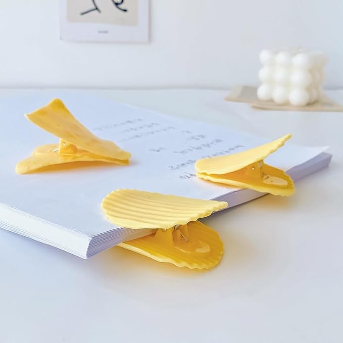Ximimark 16 pcs Cute Chip Clips, Food Bag Sealer, Food Sealing Clips, Potato Shaped Funny Sealing Clip for Kitchen Food Storage, Plastic Bag Supplies, Fresh-Keeping Clip, Sealing Clip