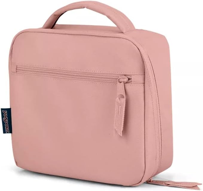 JanSport Lunch Break Insulated Cooler Bag - Leakproof Picnic Tote, Misty Rose