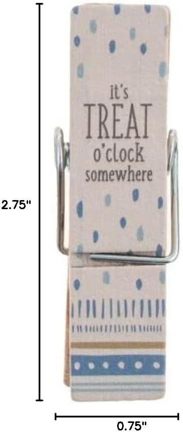 Karma Gifts Chip Clips, One Size, Blue Dog