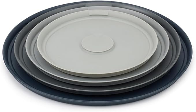 Joseph Joseph Prep&Store- Stainless Steel Mixing Nest Bowls with Lids, 8 piece Metal Bowl food Storage Set, Stainless Steel
