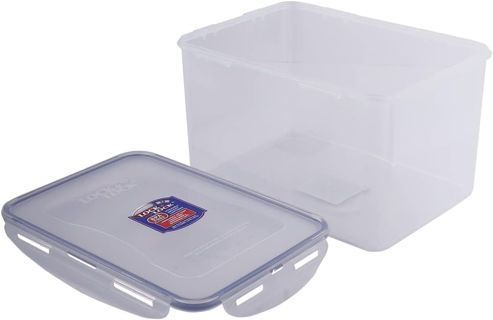 LocknLock Easy Essentials Airtight Rectangular Tall Food Storage Container 152 oz / 18.8 Cup, Clear