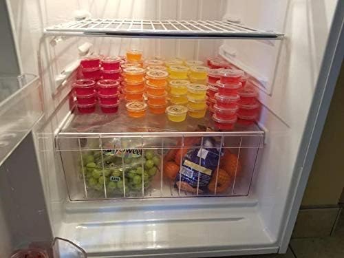 Lawei 80 Pack Plastic Deli Food Containers with Lids - 8 Oz Food Storage Containers Freezer Deli Cups for Soup, Party Supplies, Meal Prep and Portion Control