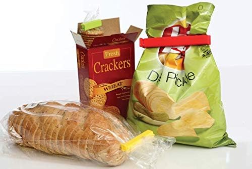 LINDEN SWEDEN Twixit Bag Clips - Set of 2 - Keep Food Fresh, Prevent Spillage - Great for Storage and Organization - Microwave, Freezer and Dishwasher-Safe - BPA-Free, Super