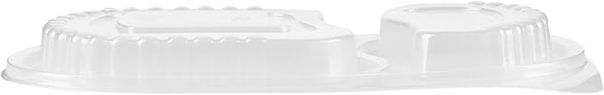 Restaurantware RW Base 20 Ounce Meal Prep Containers, 100 Microwavable To Go Containers With Lids - Disposable, Freezable, Black Plastic Oval Food Containers, Pack Hot And Cold Food, For Takeaway