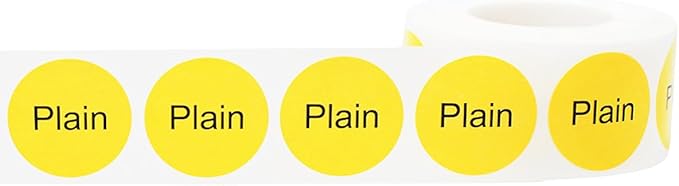 Plain Deli Labels 1 Inch 500 Total Stickers