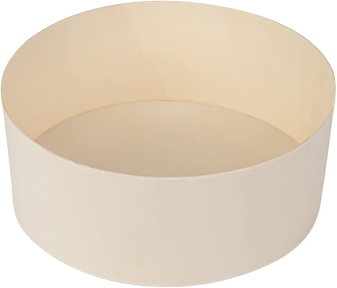 Restaurantware Taipei 34 Ounce Food Containers 100 Round Wooden Bento Boxes - Lids Sold Separately Grease Impermeable Poplar To Go Boxes Disposable Serve Noodles Dumplings And More