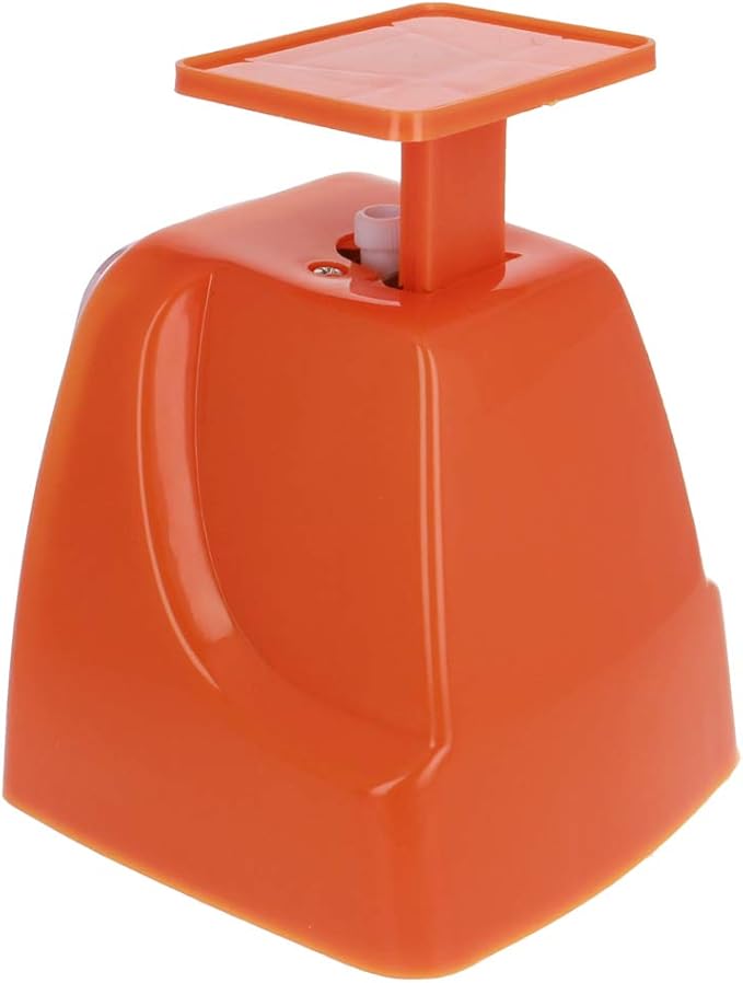 Utoolmart Mechanical Kitchen Scale - Diet Food Scale - with Pounds & Kilogram Measurements - Measuring Range 5000g Accuracy 5g with Tray Orange 1Pcs