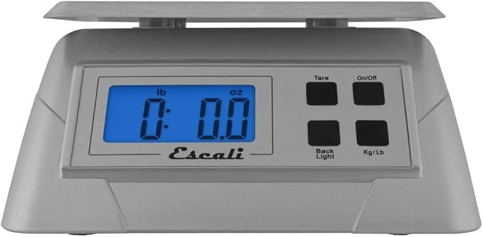 Escali Alimento 136DK Digital Kitchen Scale, Elite Food Measuring to The Gram with Removable Stainless Steel Platform and LCD Display, Baking and Cooking Made Simple