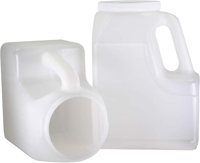 Pinnacle Mercantile Square 1.25 Gallon Plastic Bottles w/Screw-On Lids (20-Pack) Dry Goods and Food Storage Containers | Kitchen, Pantry, Bathroom Use | Food-Grade Safe, Heavy-Duty HDPE