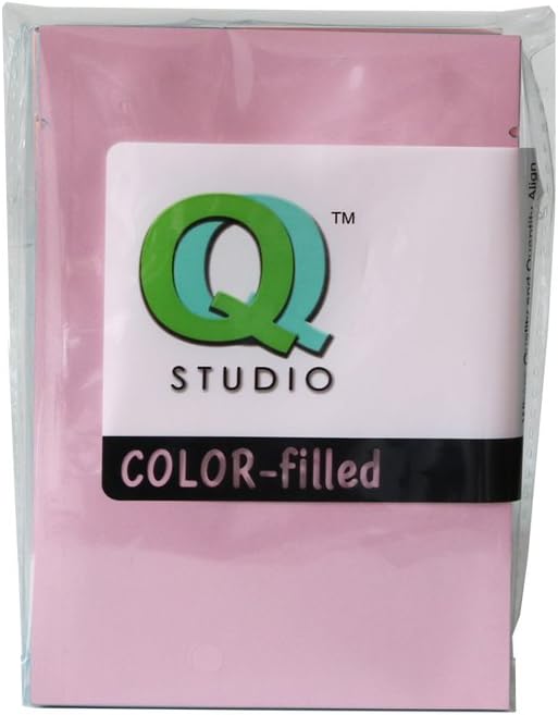 QQ Studio 100 PCS Metallic Mylar Foil Open Top Sealable Bags (9x13cm(3.5x5.1"), 100x Light Pink)