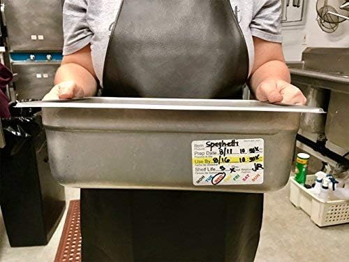 InStockLabels Dissolvable Food Labels - 2” x 3” (500 Labels) - Rotation Food Stickers for Kitchen & Restaurant Supplies - Ideal for Jar, Containers and Freezer Storage, Kitchen Stickers