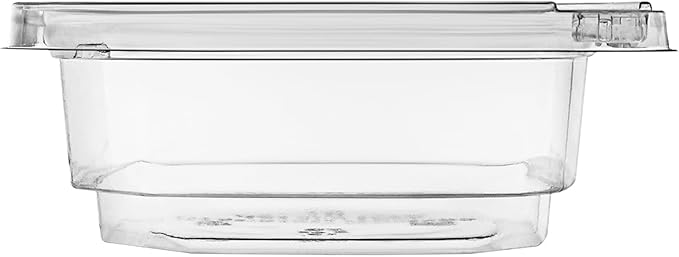 8oz Tamper Evident Square Deli Container - Lid Sold Separately - for Accessories, Lego, Crafts, Candy, Cookie, Fruit (Case of 500)