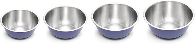 Fox Run Stainless Steel Mixing Bowl, Purple, 10.75 Quart