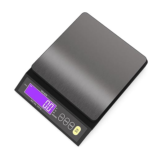 Digital Food Scale, Rechargeable Baking Electric Weight Scale with LCD Display, Electronic Scale with Counting Tare Zeroing Auto Power Off Unit Conversion Function (10kg 1g)