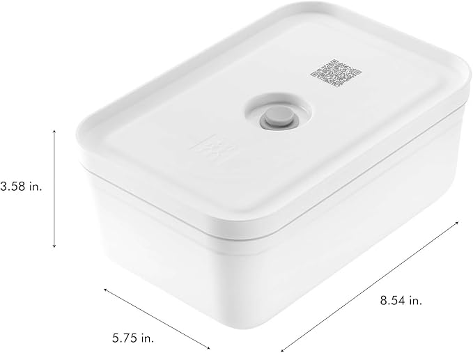 ZWILLING Fresh & Save Large Lunch Box, Airtight Food Storage Container, Meal Prep Container, BPA-Free, white