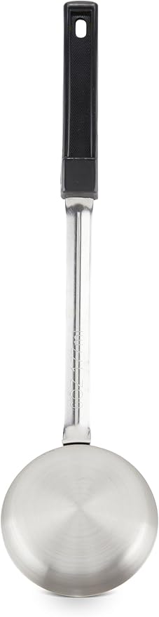 Portion Control Serving Spoons, Serving Utensil Set - Pizza Sauce Ladel and Food Portioner - 6 Ounce Serving Utensils - Bariatric Measuring - 6 Ounce Solid