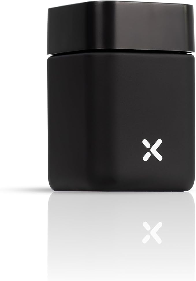 CubeX Miron Ultraviolet Glass Jars 130 ml (4.4 fl oz)| Premium Matte Finish | Stackable & Space Saving Design | Airtight Smell Proof | Screw Top Jars | Ideal for Herbs, Coffee, Spices | Set of 3