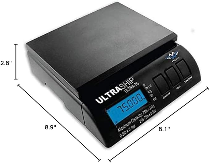 Ultraship 75 Lb Electronic Digital Shipping Postal Kitchen Scale