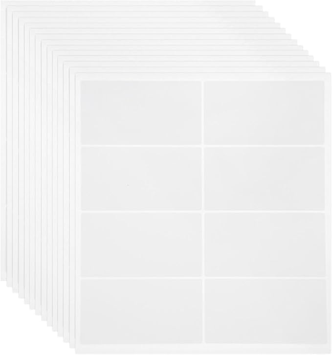 MECCANIXITY 500 Sheets Barcode Label 4 x 2.5 inch Printable Laser and Inkjet Labels Address Labels for Copier Mailing Shipping Labels File Folders Envelopes, 8 Per Page, 4000 Labels