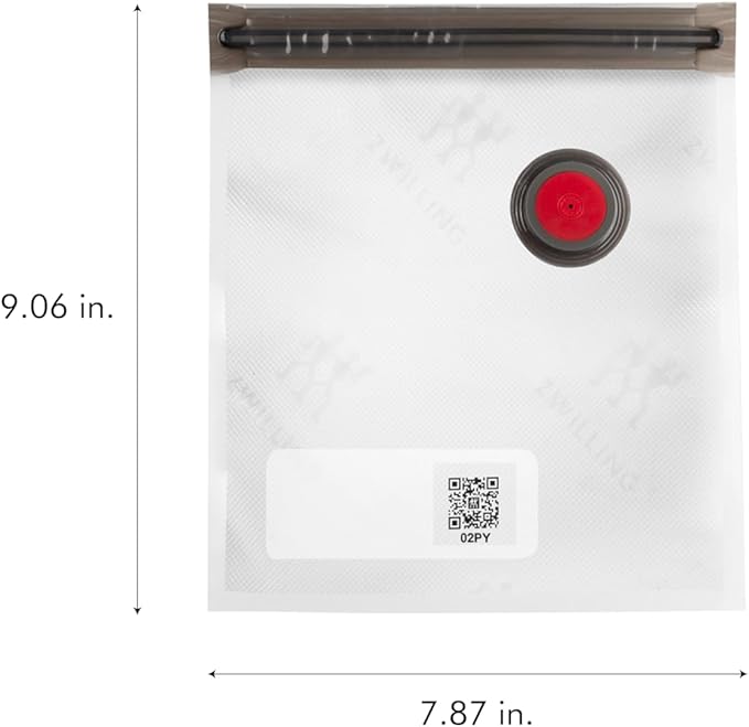 ZWILLING Fresh & Save 20-Piece Vacuum Sealer Bags, Sous Vide Bags - Assorted Sizes