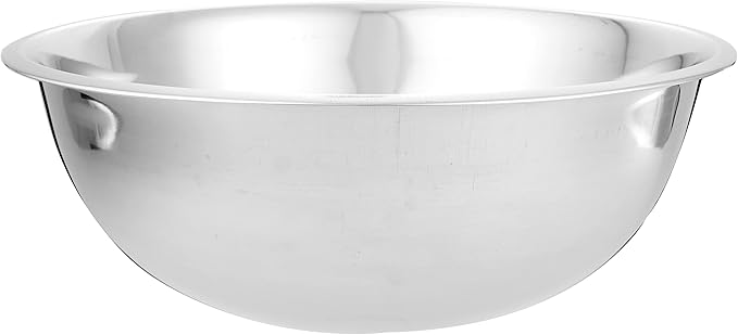 Ybmhome YBM HOME Stainless Steel Mixing Bowl - Premium Polished Mirror Nesting Metal Bowl for Cooking and Serving, Stackable for Convenient Storage-13.5 Quart, 1177, silver